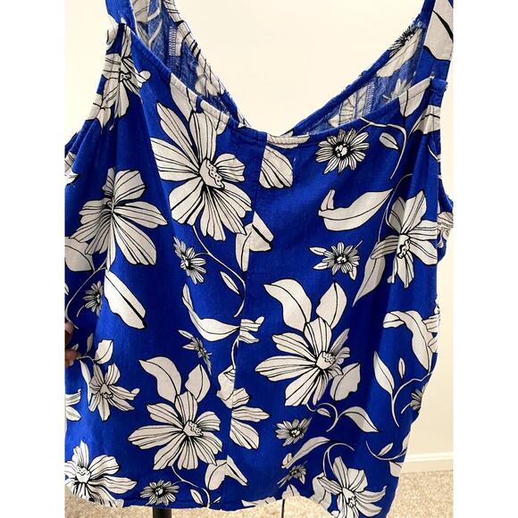 Sonoma Blue/White Floral Top - Size XL (EUC) - Picture 4 of 4